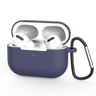 China Carry the suitcase. Light Simple Cute Candy Color Soft Case For Airpods 2 Pro 3 Tws Blue Silicon Shell Protective Full Cover Tooth Earphone Earphone Box for sale