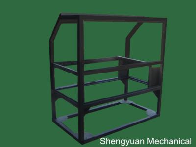 China Welding Black Anodize Precision Sheet Metal Fabrication Steel Frame Test Jig for sale