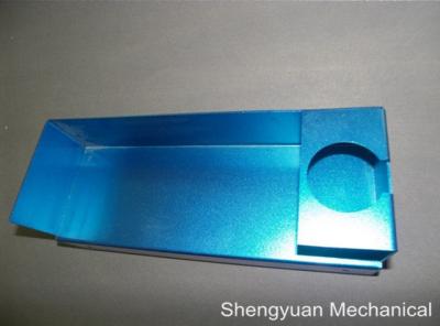 China Blue Powder Coated Precision Custom Sheet Metal Fabrication Al5052 Bending Case for sale