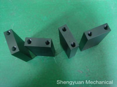 China Black Anodize Aluminium CNC Precision Machining Rectagular Vere Cylidrical Plate for sale