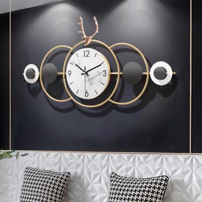 China Nordic Various Iron Wall Clock Fashion Metal Wall Calendars Silent Modern Home Decor Metal Wall Clock Cheap New Arrivals Large for sale