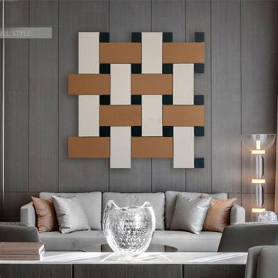 China China Manufacturer Eco-friendly Customized Abstract Wood Carving For Living Room Bedroom Decorative Painting for sale