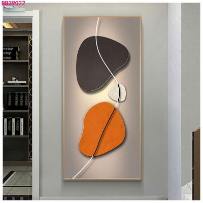 China Eco-friendly Stone Art Modern Minimalist Paintings Light Sofa Background Wall Painting Luxury Atmospheric Living Room Decoration Painting for sale