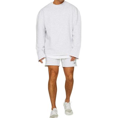 China Factory Price Fast Delivery Casual Comfortable Cotton Anti-Wrinkle Custom Oversized Simple Sweatshirt For Man for sale