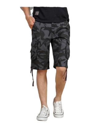 China Anti-wrinkle New Arrivals Plus Size Multi-pocket Shorts Men's Casual Loose Camouflage Military Pants for sale