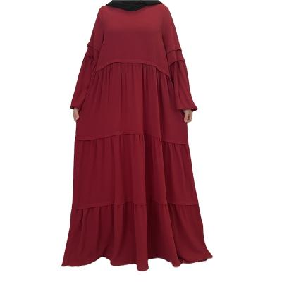 China Cotton/Polyester New Arrival Fashion Casual Comfortable Chiffon Women Dress Muslim Abaya for sale