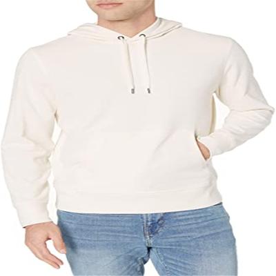 China Wholesale Price High Quality Custom Made Casual Anti-Wrinkle Mens Hoodie Solid Color French Terry Hoodie Long Sleeve for sale