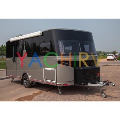 China Luxury Travel Trailer Factory Manufacture Camper Travel Trailer Motorhome Towing Caravan For Sale for sale