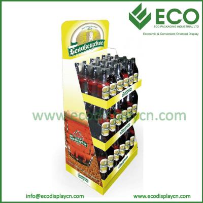 China FSDU Cardboard Strong Beer Display Racks, Corrugated Plastic Display Stand for sale