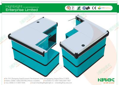 China Shopping Mall Stainless Steel Countertop Checkout Cash Counter HBE-121 for sale