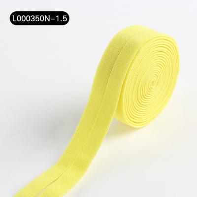 China Dropshipping Fold Bias Binding Tape Elastic Nylon Twill Tape Soft Fold Over Elastic Band à venda