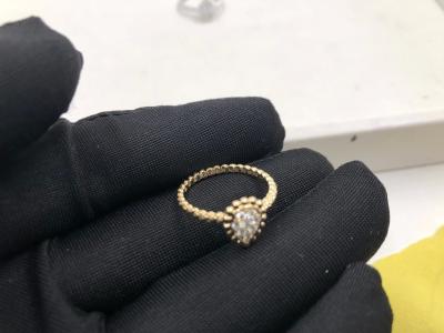 China Luxury Gold Jewelry Jewelry Diamonds 18K Gold Ring Beautiful With Yellow / White Gold for sale