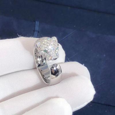 Chine 18K or jaune/blanc Car Tier Panther Ring Pour les fiançailles de mariage à vendre