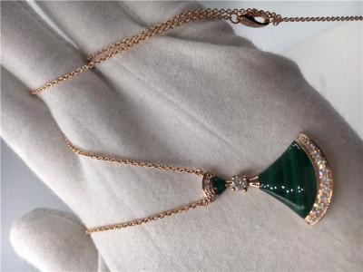 Chine Divas Dream 18K ensemble de bijoux collier collier de diamant de malachite CL857473 à vendre