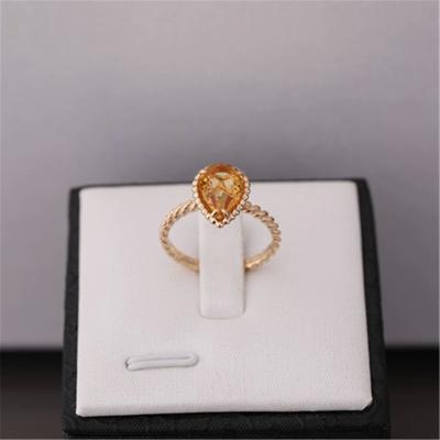 China Custom Gold 18K Diamantringe Schlange Boheme Motiv Zitrin zu verkaufen