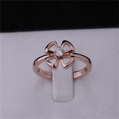 China Roma 18k Rose Gold Engagement Ring Diamond Jewelry Fiorever REF 355305 for sale