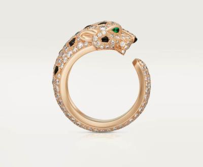 China VVS Cheetah Gold 18K Diamond Rings Fine Jewelry Customized for sale