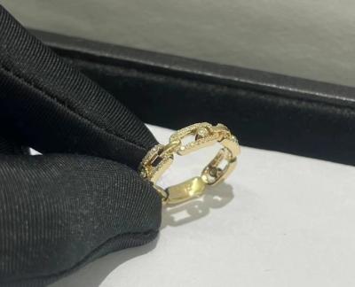 中国 高級婚約 結婚式 18k ローズゴールド VVS ダイヤモンドリング 丸切 AU750 販売のため