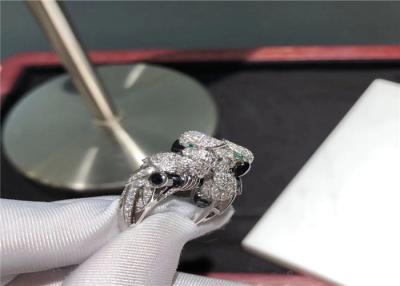 Cina Laboratorio Creato Diamante Les Oiseaux LibéRéS Anello 18KT Bianco Oro Gioielli ODM in vendita