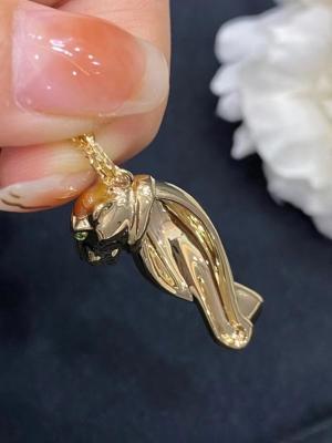 China OEM Matte Gold Pendant Jewelry 18K Gold Charm Necklace With Diamonds for sale