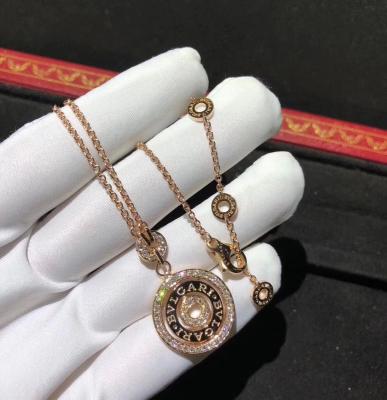 China Charming Cerchi Astrale 18K Rose Gold Diamond Necklace Customization Available for sale