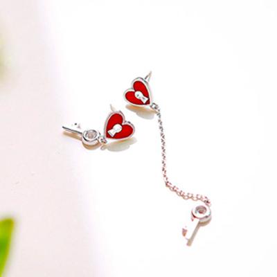 China Sweeet love style 925 2 gram silver earrings gold plated earrings 2 gram gold designed earrings beautiful for sale