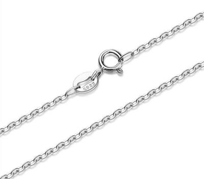 China None Fades 18K Gold Roll Chain Silver Roll Chain Rolo Chain 925 Sterling Silver Chain for sale