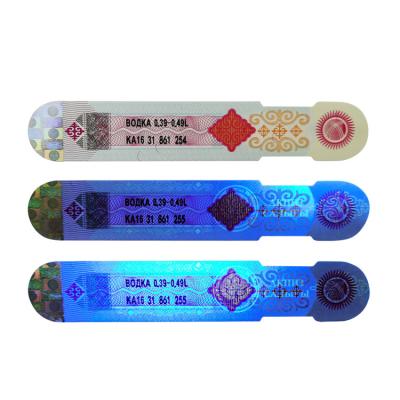 China Anti-counterfeit Custom Holographic Sealing Stickers Custom Holographic Stickers Tamper Proof Packaging Void Bottle Wine Security Label Authentic Sticker for sale