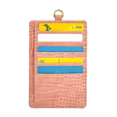 China Eco-friendly/Convenient/Business/Lifestyle Leather Blocking Holder Color Logo Name Card ID Credit Card Holder Custom Business Card Case Wallet for sale