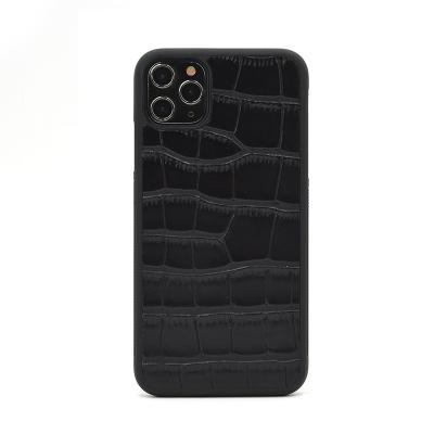 China Luxury New Design Ultra-thin Cushioning Scratch-Resistant Crocodile Skin Protection Phone Case For Phone Cover Case Customized Size for sale