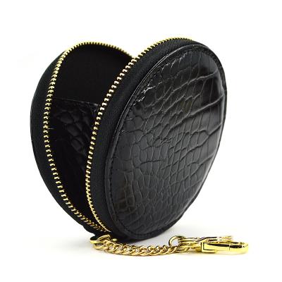 China Eco-friendly Genuine Leather Leather Key Chain Wallet/Convenient/Business/Lifestyle Ysure Women's Fashion Crocodile Purse Mini Round Zipper Coin Purse for sale