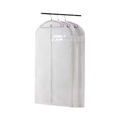 China White Custom Hang Convertible Suit Travel Cover Duffle Poly Glitter Storage Garment Bag for sale