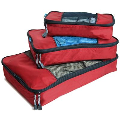 China Nylon Wholesale Packing Cubes - 3pc Set Travel Bag Organizer Set for sale