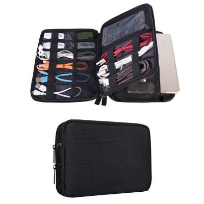 China Viable Waterproof Cable Bag Double Layer Travel Instrument Accessory Organizer for sale