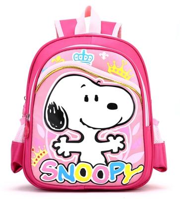 China Children Cartoon Waterproof Promotional Snoopy School Bag for sale