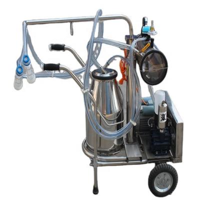 China food & Beverage factory farm milking machine stainless steel mobile automatic double milking machine for cow and goat for sale