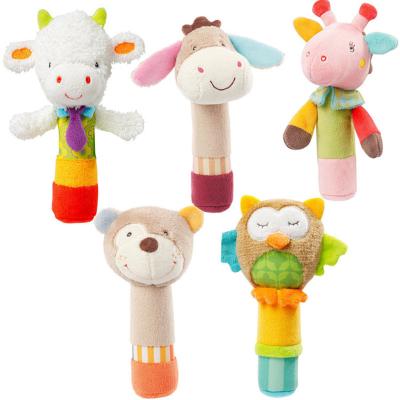 China 2020 cute new supplier 100% organic cotton no dye and nontoxi cheap lovely animal baby toys for babi for sale