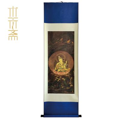 China Japan Kamakura Period Ruyi Hanging Wheel Avalokitesvara Paintings Buddhism Traditional Art Gift Collection for sale