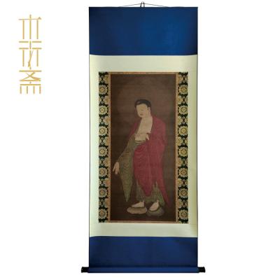 China Chinese Wall Art Handpainted Buddhist Portrait Amitabha Buddha of Art is Quoted Painting for sale