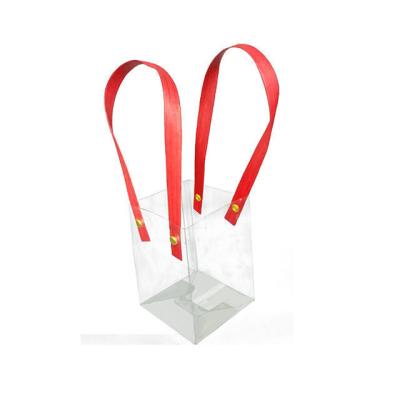 China Durchsichtige einfache PET-PVC-Transparente Box-Tote-Tasche Kunststoffverpackung zu verkaufen