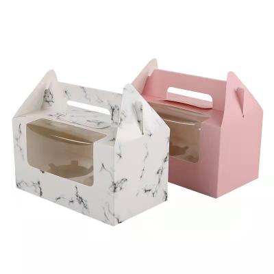 China Multi Style Customized Muffin Cup Cake Box for and Food Grade Recycled Packaging for sale