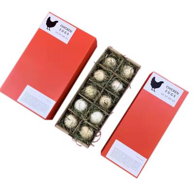 China Rectangle Corrugated Cardboard Empty Egg Cartons Trays Yoni Easter Packaging for sale