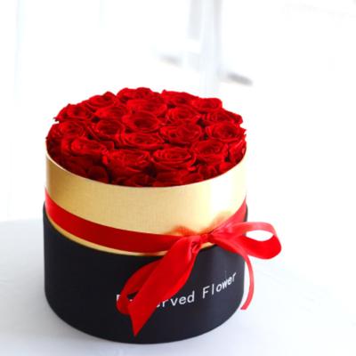 China Customized end Cylinder Gift Box Packaging for Preserved Rose Flower Arrangements for sale