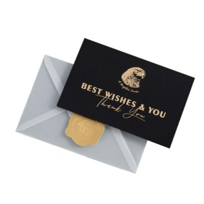 China Soft Touch Thank You Envelope Paper Business Card for Your Customer Requirements for sale