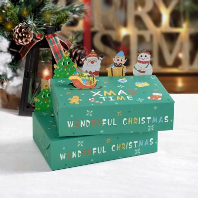 China Charakteristik 8 Falte Weihnachtspackung Papierkisten Custom Logo Druck zu verkaufen