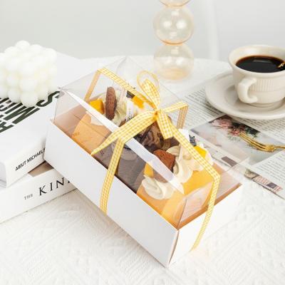 China Art Paper Gift Cake Box With Chocolate Shavings Flat Packed And Glossy Lamination for sale