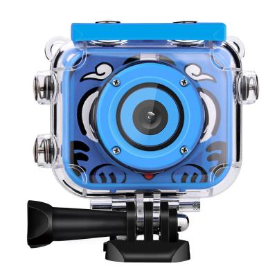 China New Design Function AUSEK Kids Action Camera Christmas Recording Game Toy Camera Sports Camera For Riding Waterproof Climbing for sale