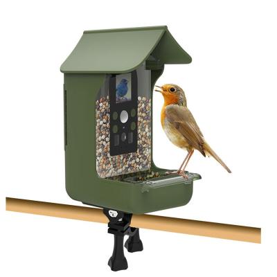 China Outdoor Sustainable Hanging Camera 1080p Hummingbird Feeder Auto Feeder For Birds Watch Birds Station Seed Color Box Glass Bowls for sale