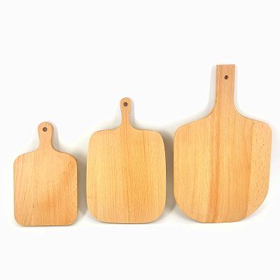 China Viable Natural Beech Wood Cutting Board Wooden Chopper Set for sale