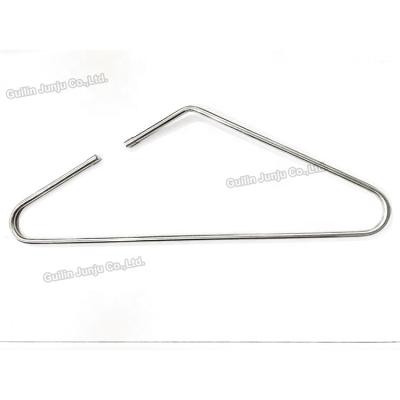 China Durable Junju Anti-Slip Rise Triangle Hanger With Round End For Pants Suits Jackets Pants Coats for sale